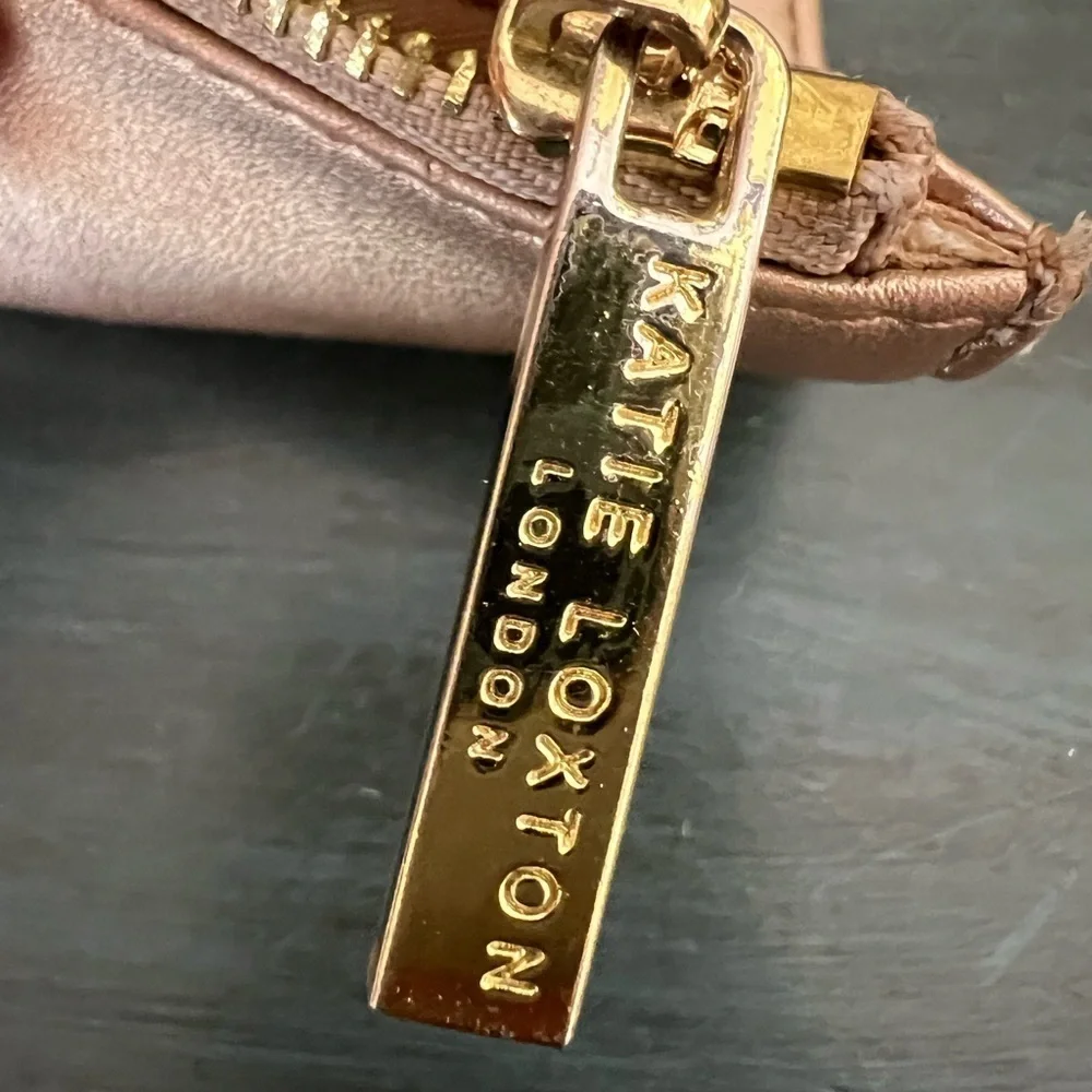 Katie Loxton Alexa Metallic Beach Card Holder- gold . Out of stock online.